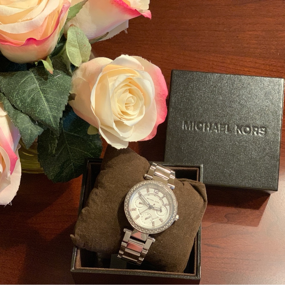 Michael Kors Silver Chronograph Watch
